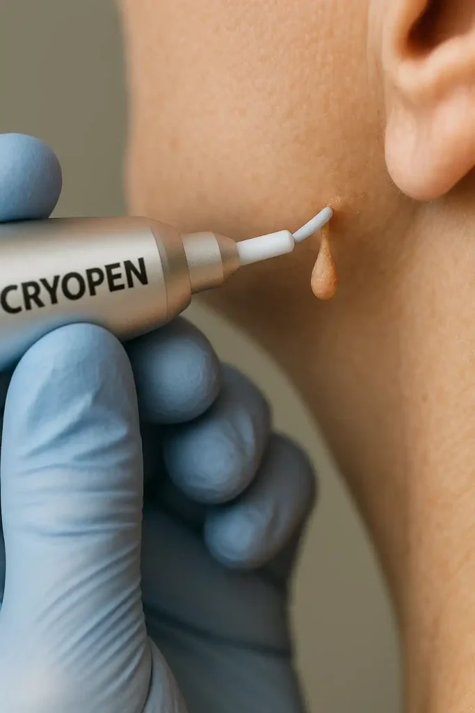 Cryopen for skin tags removal Belsize Park speak to our team today!