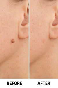 Skin tags removal Belsize Park before and after
