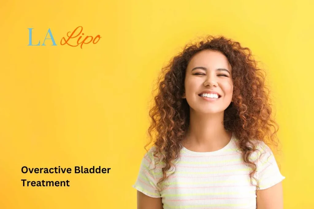 woman smiling about overactive bladder treatment Belsize Park solutions
