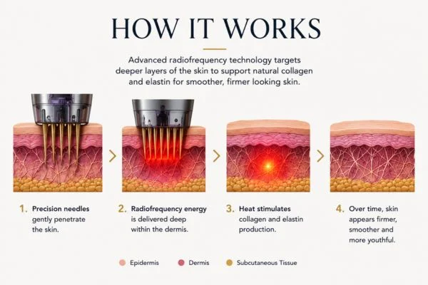 Diagram of how Collagen Lift Therapy Belsize Park works