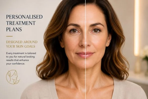 Before and after results of Collagen Lift Therapy Belsize Park